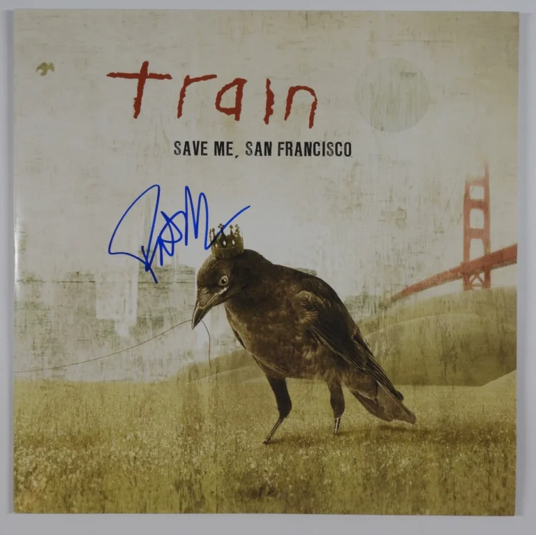 Train Pat Monahan Signed Autograph JSA Vinyl Record Album Save Me, San Francisco