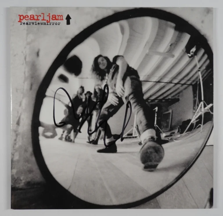 Pearl Jam Mike McCready Signed Autograph JSA Vinyl Record Album Rear View Mirror