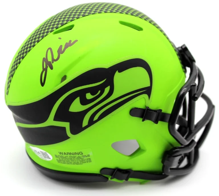 Jadarian Price Signed Seattle Seahawks Rave Mini Helmet w/JSA COA CR86259