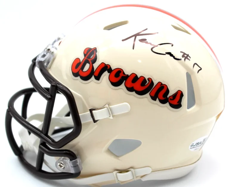 Kevin KC Concepcion Signed Cleveland Browns Retro Mini Helmet w/JSA COA CR86332