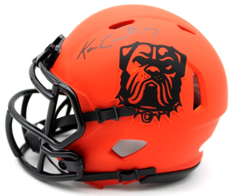 Kevin KC Concepcion Signed Cleveland Browns Rave Mini Helmet w/JSA COA CR86249