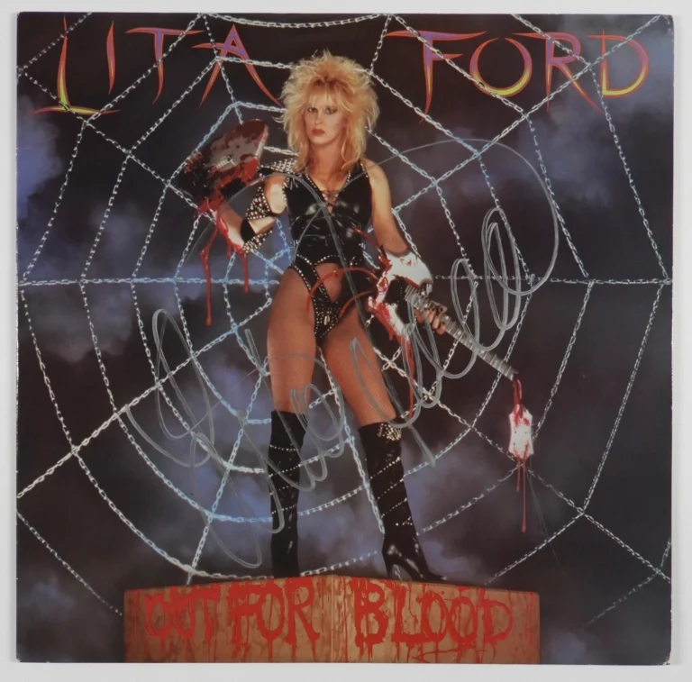 Lita Ford JSA Signed Autograph Album Record Vinyl Out For Blood