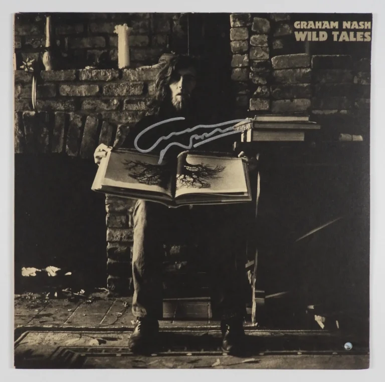 Graham Nash JSA Signed Autograph Album Record Vinyl Wild Tales