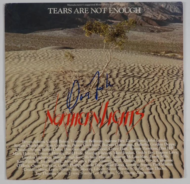 David Foster JSA Signed Autograph Album Vinyl Record Tears Are Not Enough
