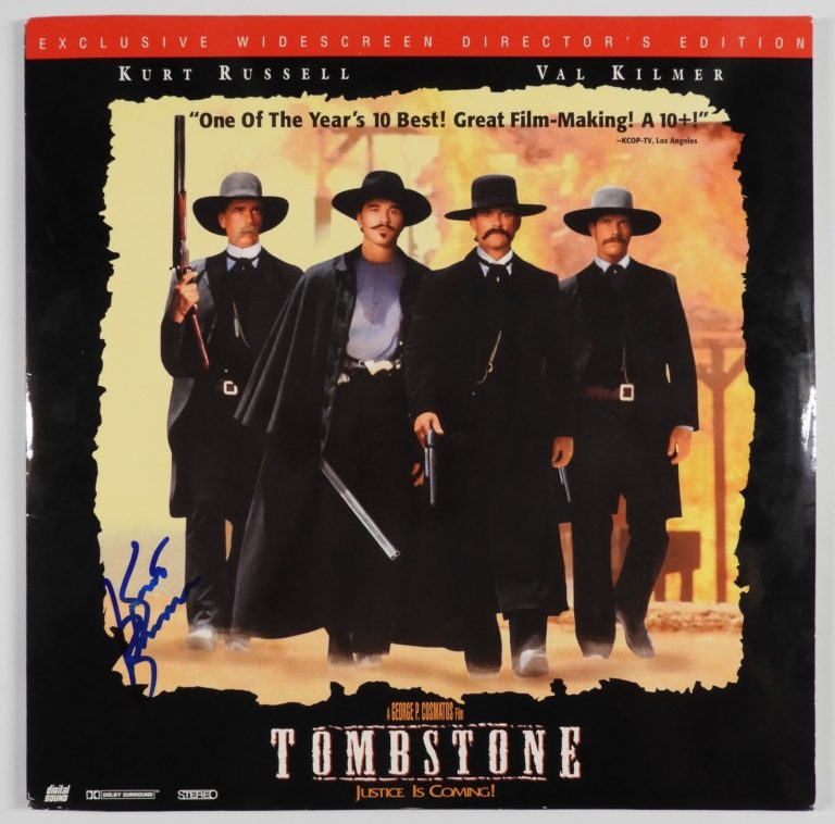 Tombstone Kurt Russell JSA Autograph Signed Laser Disc