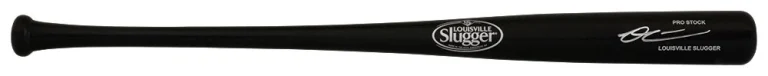 Owen Caissie Signed Louisville Slugger Pro Black Baseball Bat - (SCHWARTZ COA)