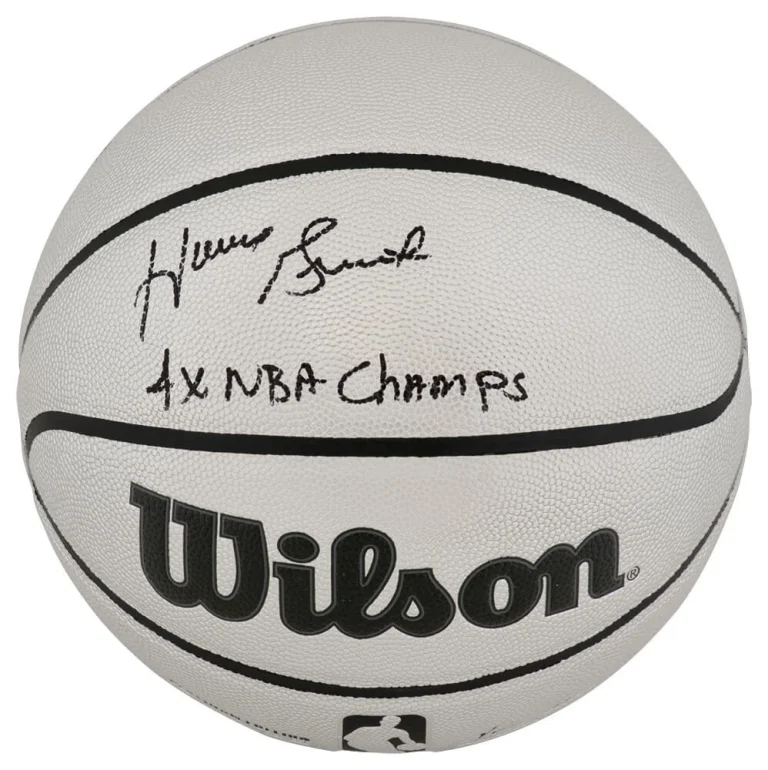 Horace Grant Signed Wilson Platinum Full Size NBA Basketball w/4x Champ - SS COA