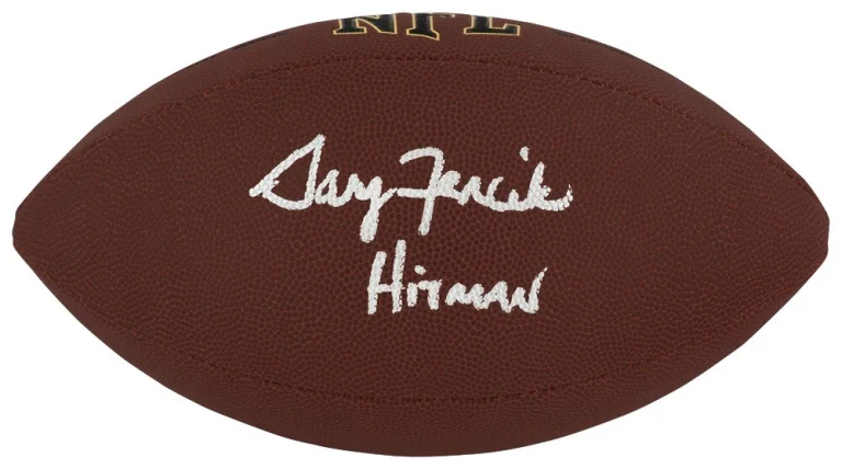Gary Fencik Signed Wilson Super Grip Full Size NFL Football w/Hitman - (SS COA)