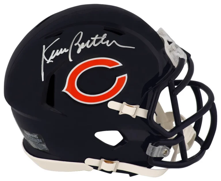 Kevin Butler Signed Chicago Bears Riddell Speed Mini Helmet - (SCHWARTZ COA)