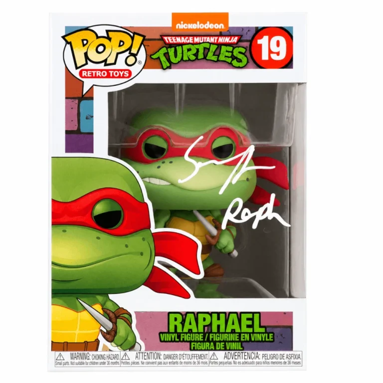 Sean Astin Signed Teenage Mutant Ninja Turtles Raphael Funko #19 w/Raph -JSA COA