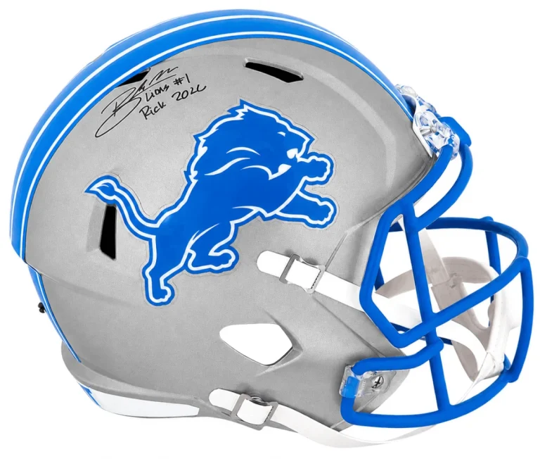 Blake Miller Signed Lions Riddell F/S Rep Helmet w/Lions #1 Pick 2026 - (SS COA)