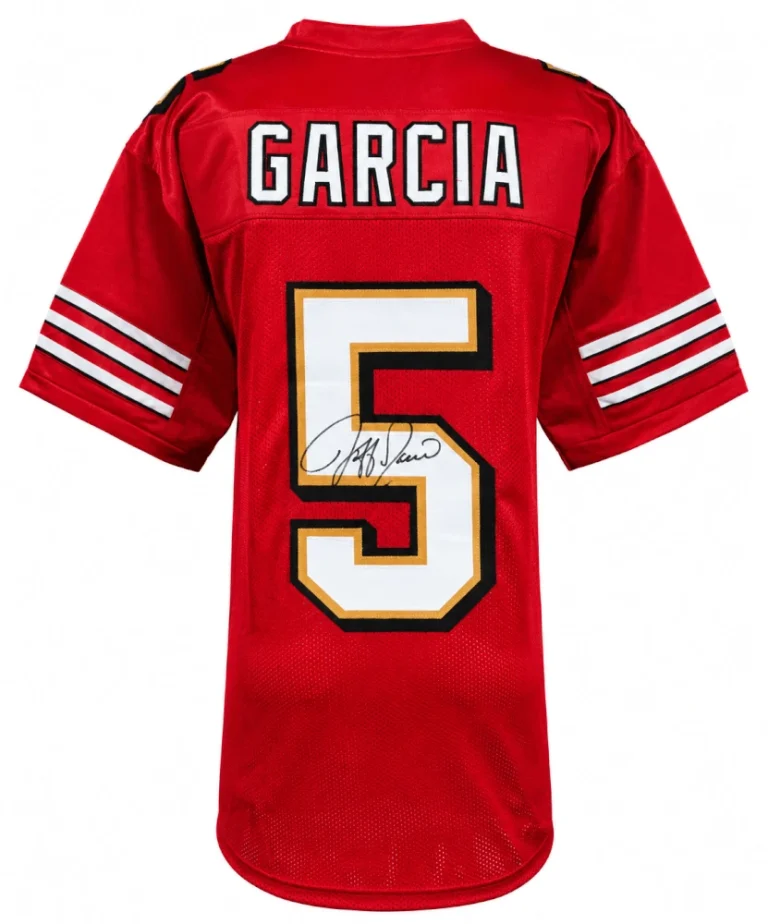 Jeff Garcia (49ers) Signed Red Custom Football Jersey - (SCHWARTZ SPORTS COA)