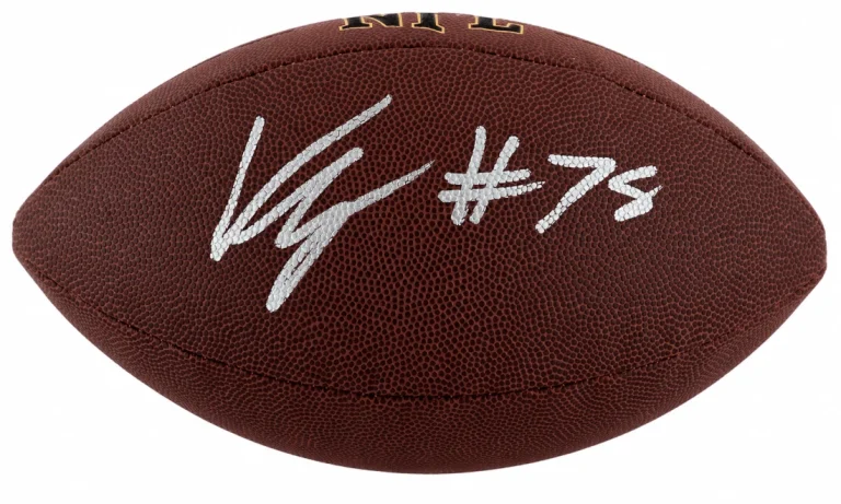 Kenneth Grant Signed Wilson Super Grip Full Size NFL Football  - (SCHWARTZ COA)