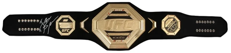 Dustin Poirier Signed MMA Championship UFC Black Belt w/The Diamond - (SS COA)