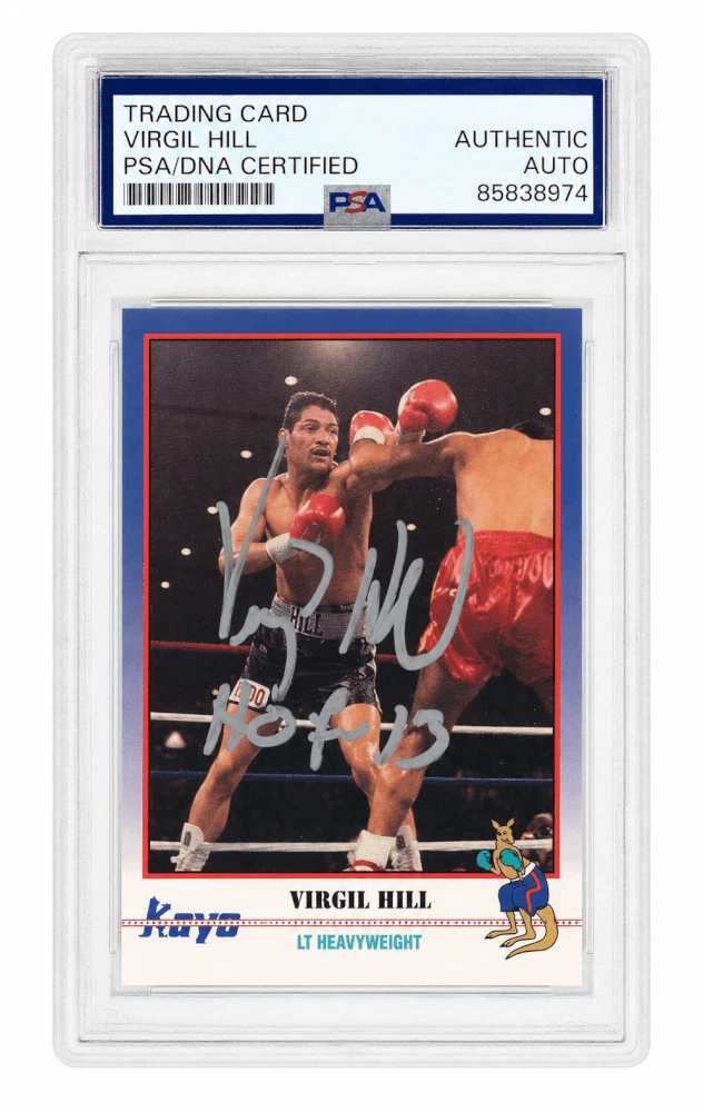 Virgil Hill Signed 1991 Kayo Boxing Trading Card #101 w/HOF'13 - (PSA/DNA)