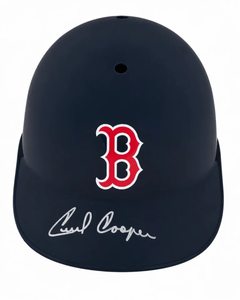 Cecil Cooper Signed Boston Red Sox Souvenir Replica Batting Helmet -SCHWARTZ COA