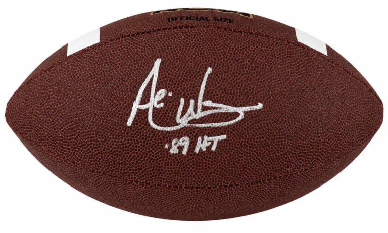 Andre Ware Signed Wilson NCAA Full Size Football w/89'HT - (SCHWARTZ COA)