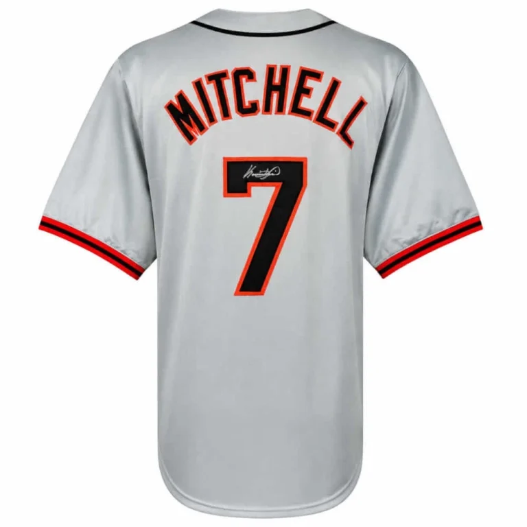 Kevin Mitchell Signed Grey Throwback Custom Baseball Jersey - (SCHWARTZ COA)