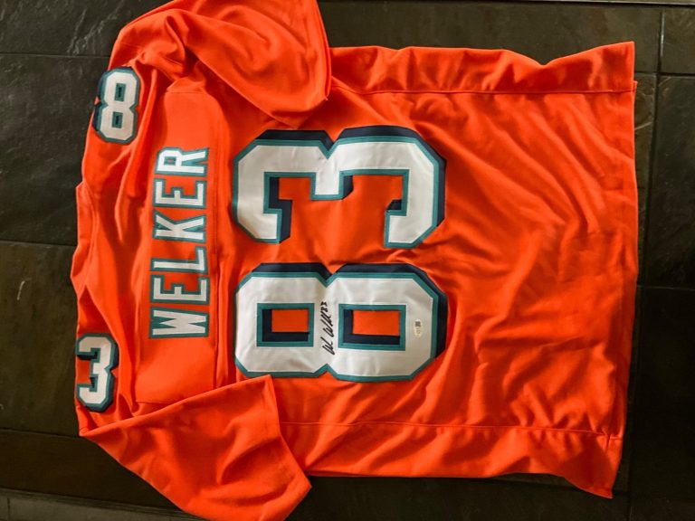 Wes Welker Custom Miami Dolphins Signed Jersey PSA Authentic COA Auto