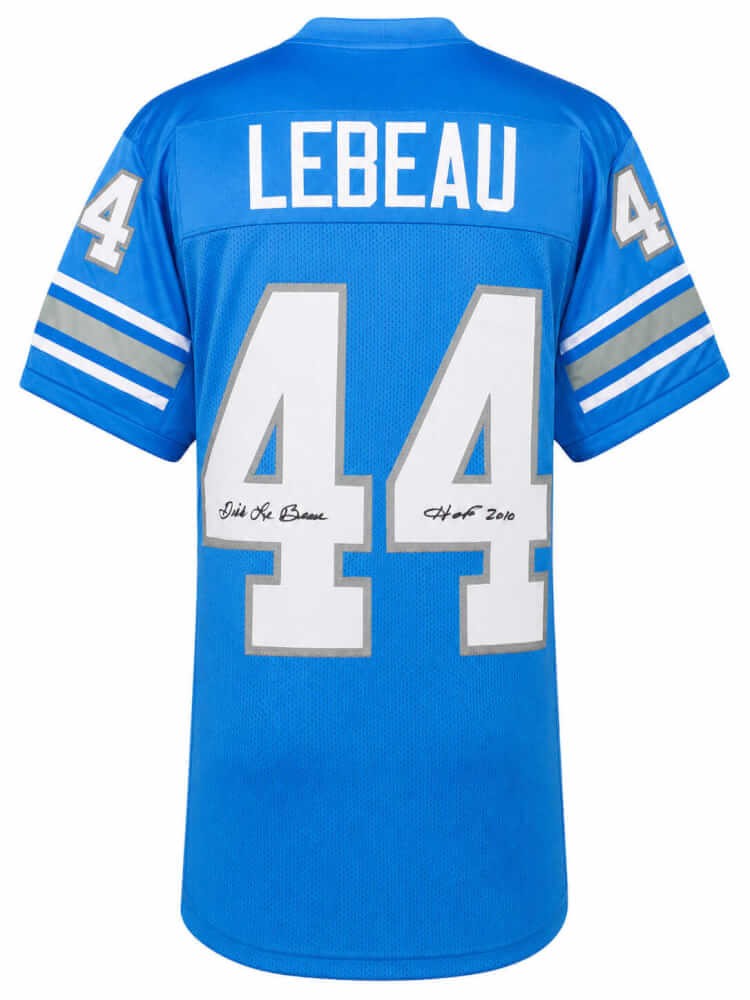 Dick LeBeau Signed Blue T/B Custom Football Jersey w/HOF 2010 - (SCHWARTZ COA)