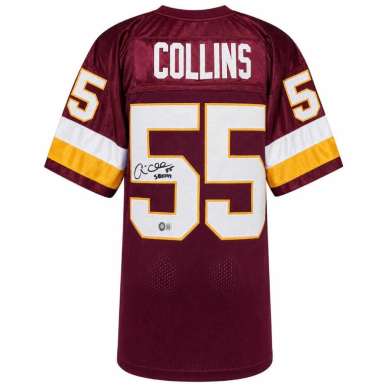 Andre Collins Signed Maroon T/B Custom Football Jersey w/SB XXVI -(SCHWARTZ COA)