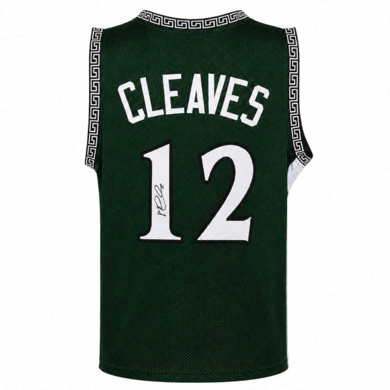 Mateen Cleaves Signed Green Custom College Basketball Jersey - (SCHWARTZ COA)