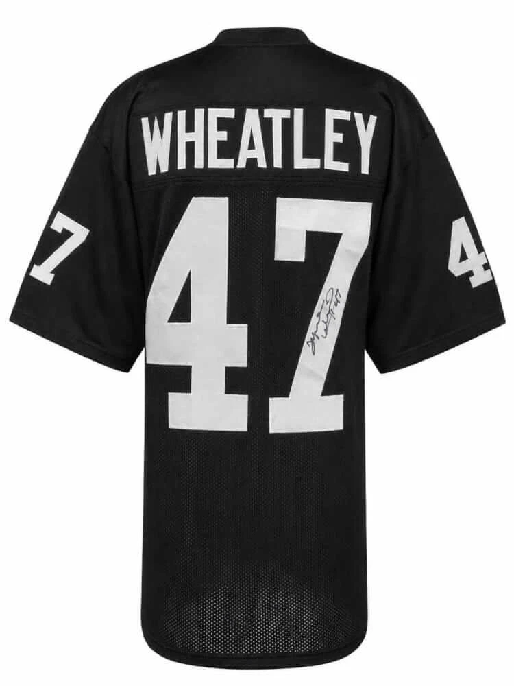 Tyrone Wheatley Signed Black Custom Football Jersey - (SCHWARTZ SPORTS COA)