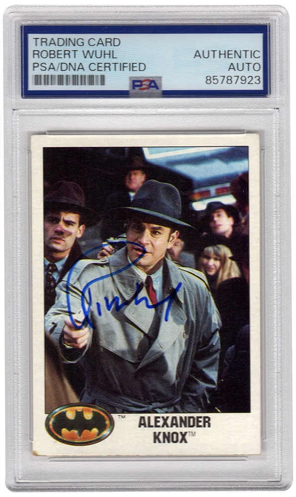 Robert Wuhl Signed 1989 Topps Batman Alexander Knox Trading Card #7 - (PSA/DNA)
