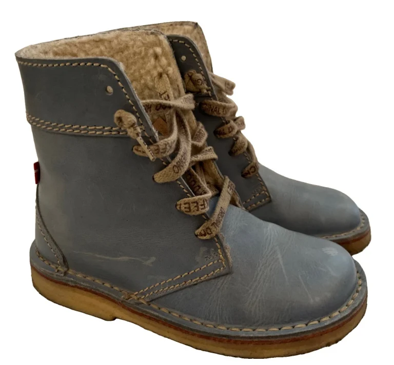 Duckfeet Aarhus Unisex Leather Wool Lined Ankle Boots Women’s Size EU 37