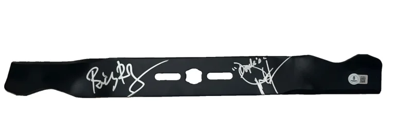 Billy Bob Thornton & Dwight Yoakam Signed Full Sized Mower  Blade BAS Certified