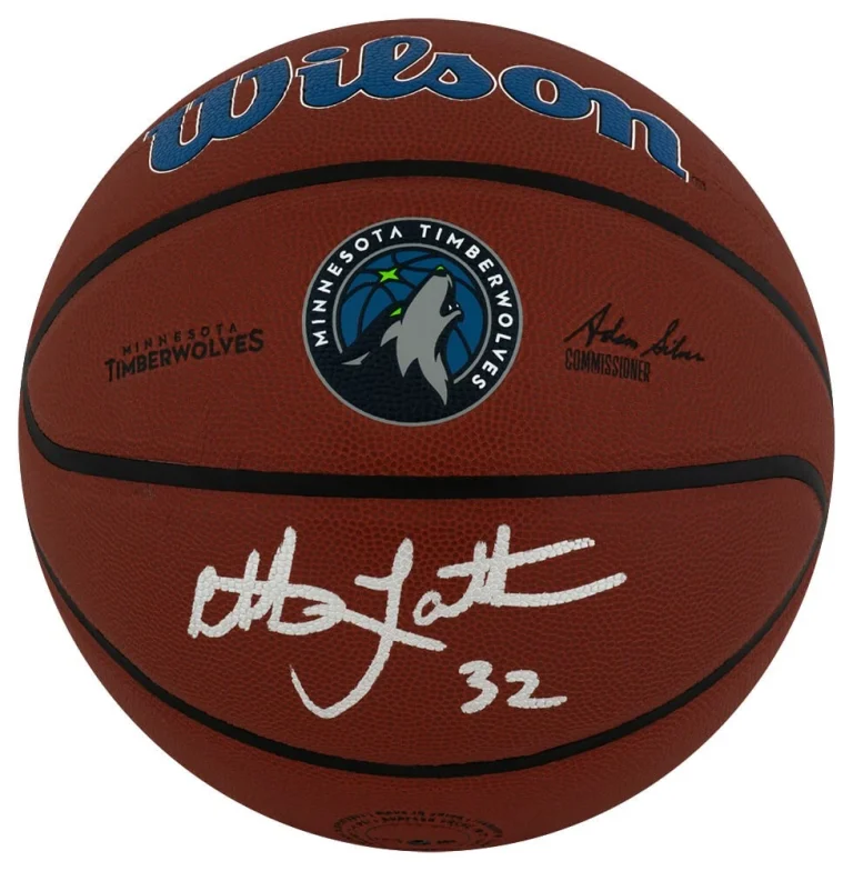 Christian Laettner Signed Timberwolves Wilson Alliance NBA Basketball - (SS COA)