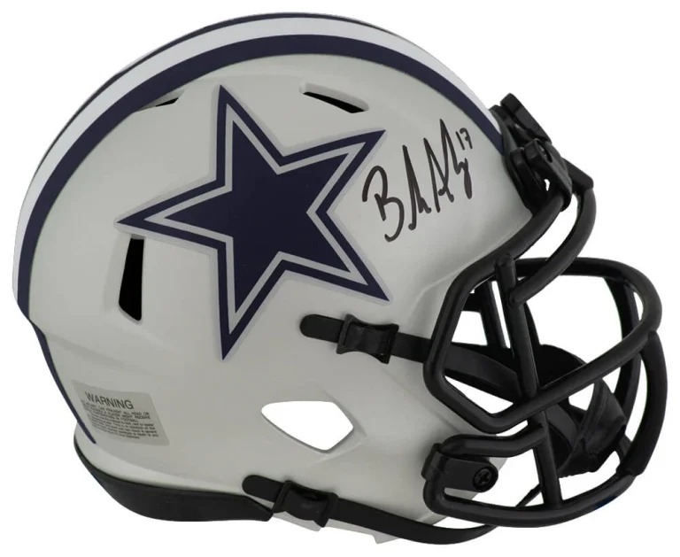 Brandon Aubrey Signed Cowboys RAVE Riddell Speed Mini Helmet - (SCHWARTZ COA)