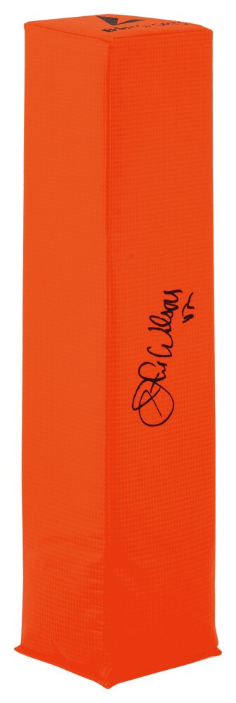 Otis Wilson Signed BSN Orange Football Endzone Pylon -(SCHWARTZ COA)