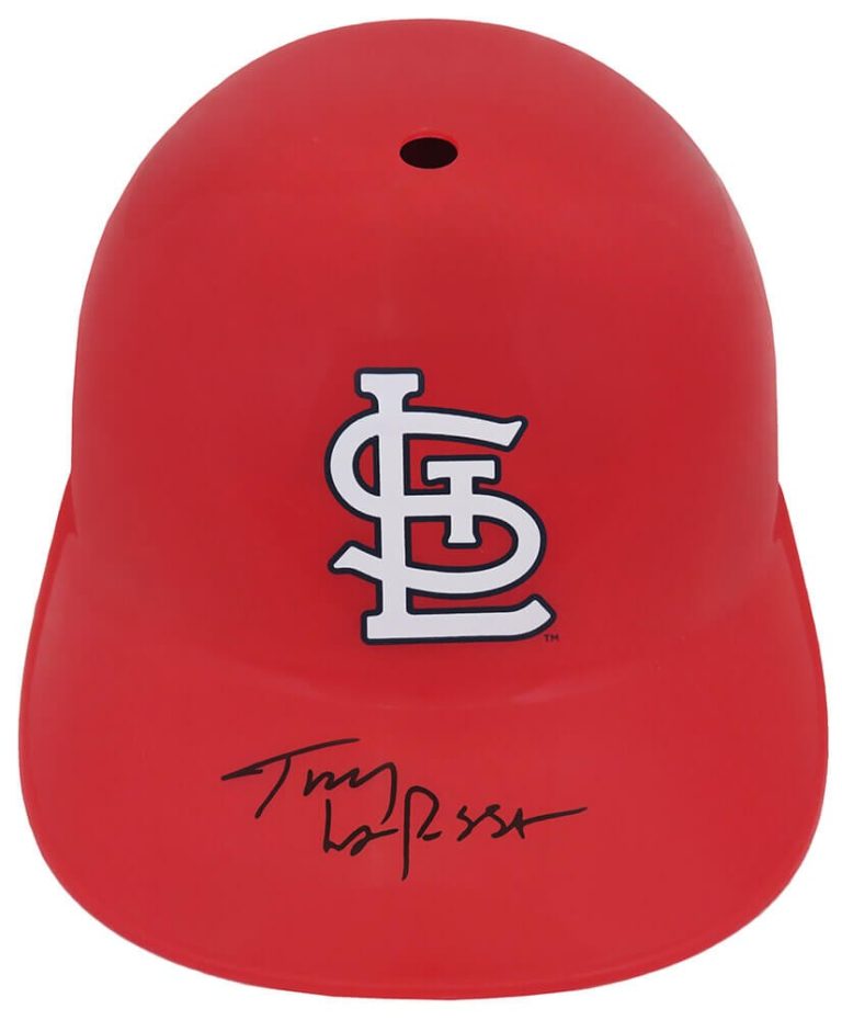 Tony LaRussa Signed St. Louis Cardinals Replica Souvenir Batting Helmet (SS COA)