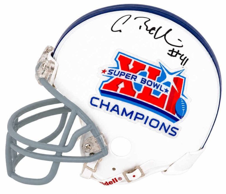 Antoine Bethea Signed Colts Super Bowl XLI Riddell (VSR4) Mini Helmet - (SS COA)