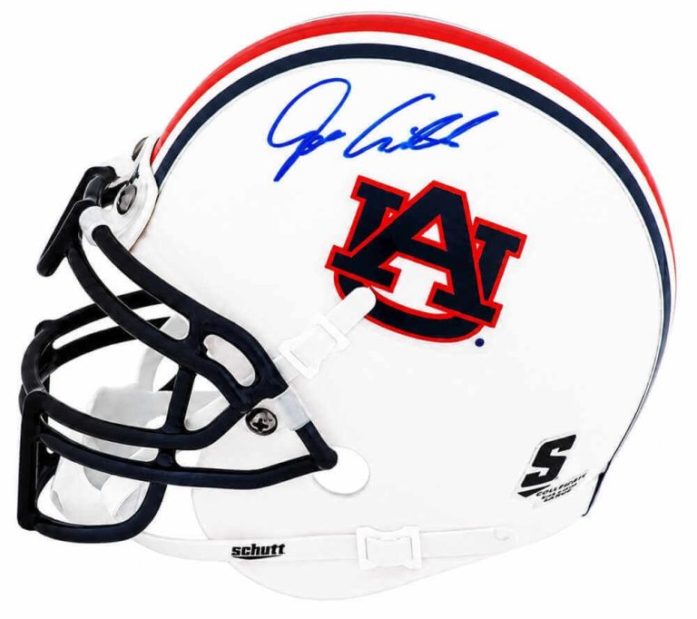 Joe Cribbs Signed Auburn Tigers Schutt Mini Helmet - (SCHWARTZ SPORTS COA)
