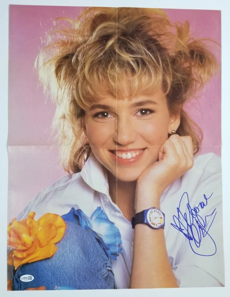 Debbie Gibson REAL hand SIGNED Mag Foldout Poster JSA COA Autographed as Deborah