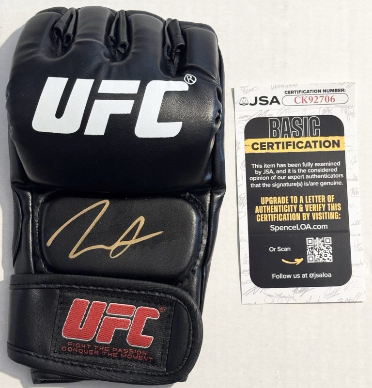 Max Holloway Signed Autographed UFC Fight Glove JSA COA BMF Champ