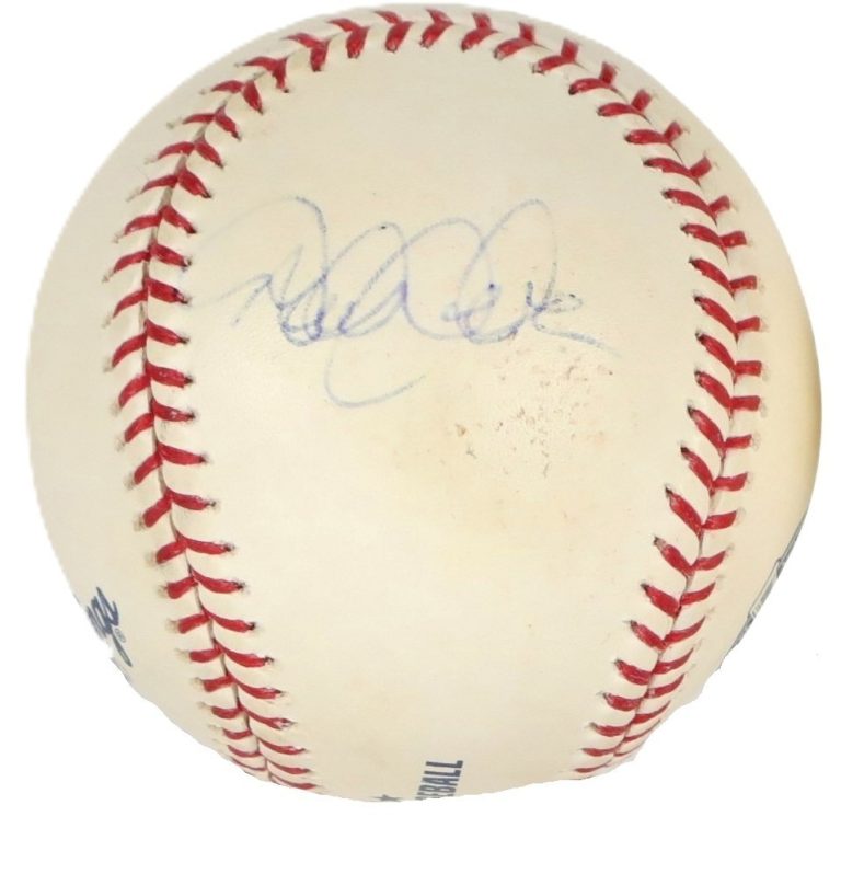 Derek Jeter Signed Game Used 2009 OML Baseball JSA LOA