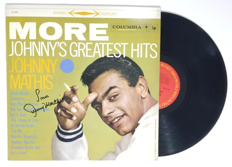 Johnny Mathis SIGNED More Johnny's Greatest Hits Vinyl Record JSA COA Autograph