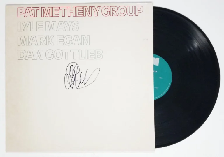 Pat Metheny REAL hand SIGNED Self-Titled Vinyl Record JSA COA Autographed