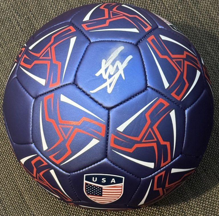 Christian Pulisic Signed Autographed Team USA Size 5 Soccer Ball JSA Captain