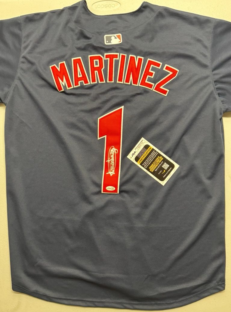 Angel Martinez Signed Autographed Cleveland Guardians Jersey JSA COA