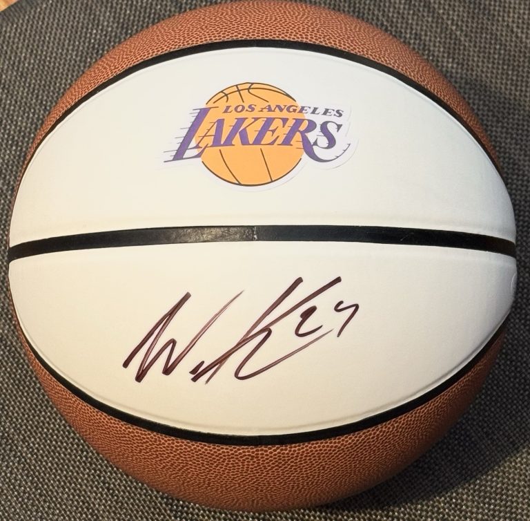 Walker Kessler Signed Autographed Los Angeles Lakers Logo Basketball JSA COA