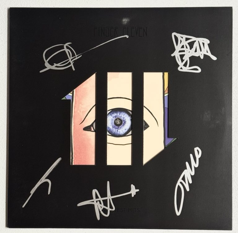 Finger Eleven Band Signed Autographed Greatest Hits Vinyl Record JSA COA All 5