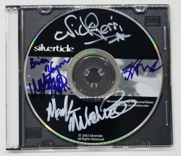 Silvertide band REAL fully hand SIGNED Demo Album CD COA Autographed RARE 2002