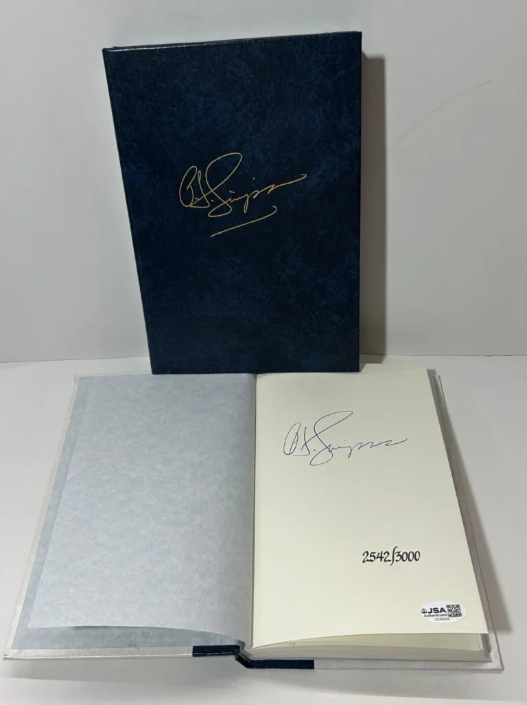 O.J. Simpson SIGNED I Want To Tell You HC Book Limited 1st Ed JSA COA 2542/3000