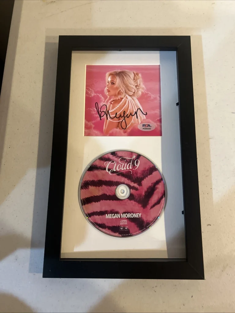 MEGAN MORONEY SIGNED AUTOGRAPH FRAMED CD DISPLAY PSA COA COUNTRY STAR