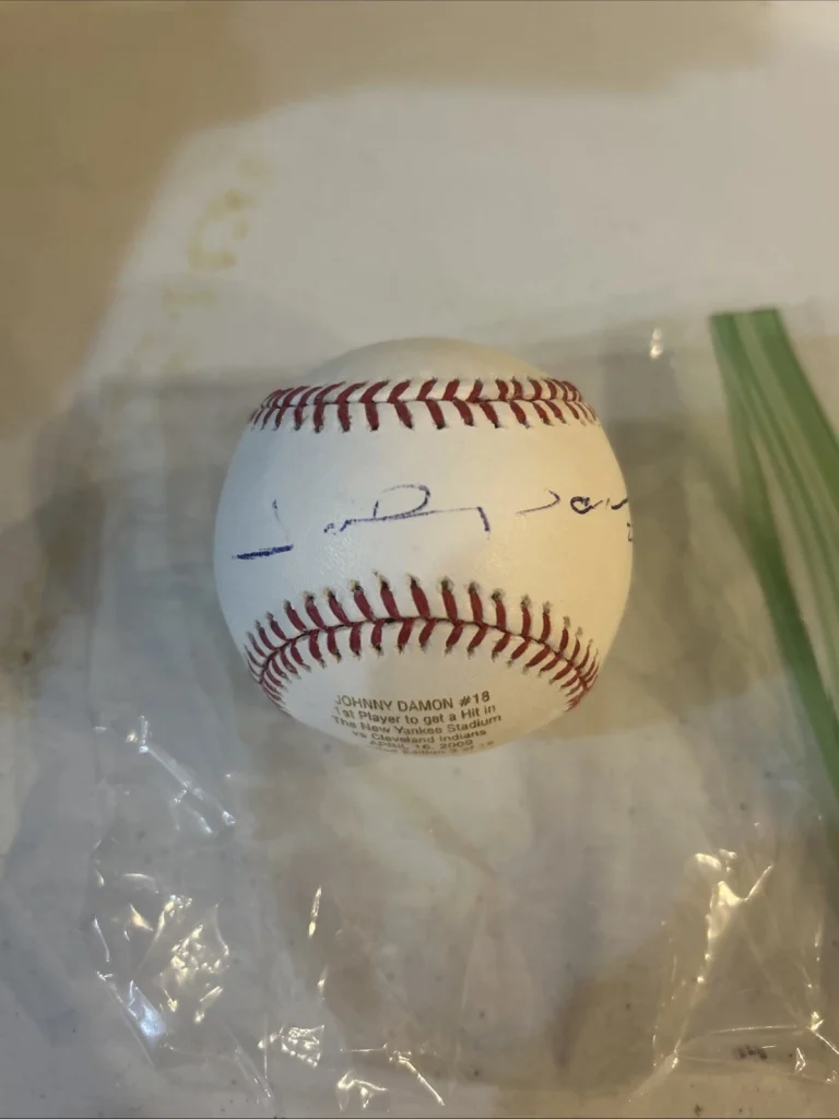 JOHNNY DAMON SIGNED AUTOGRAPH LIMITED EDITION BASEBALL ROMLB JSA COA YANKEES