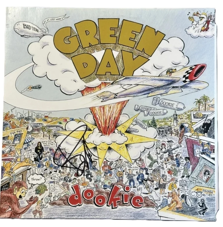Billie Joe Armstrong Signed Auto Green Day Dookie Album Beckett BAS Near Mint